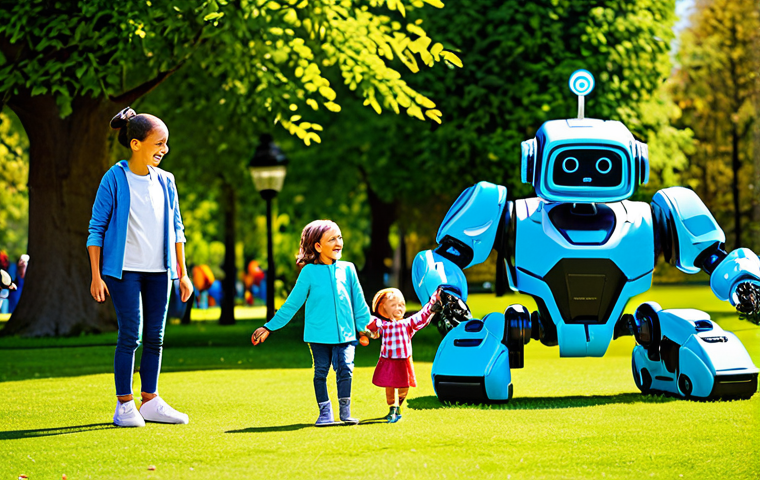 A diverse group of cheerful young children, aged 6-8, fully clothed in modest and comfortable play attire, interacting joyfully with large, friendly, cartoon-style transforming animal-like robots. The scene is set in a vibrant, sunny park, showcasing teamwork and imaginative play. One robot is mid-transformation into a colorful rescue vehicle, while another stands beside a child. Professional 3D animation, bright lighting, clean design, safe for work, appropriate content, fully clothed, family-friendly, perfect anatomy, correct proportions, natural poses, well-formed hands, proper finger count, natural body proportions, high quality.