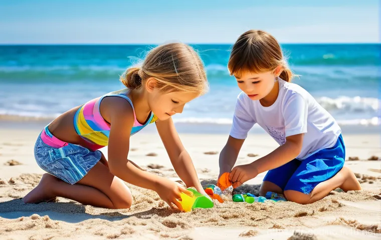 고고다이노와 친환경 메시지 - **Prompt:** An idyllic family gardening scene in a sun-drenched backyard or community garden. Two ch...