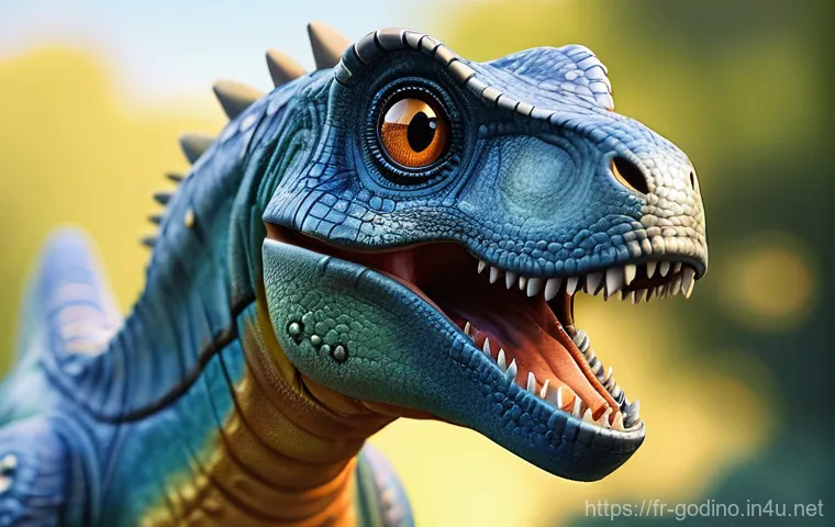 고고다이노의 키 비주얼 제작 과정 - **Prompt 2: Gogo Dino Team in a Lush, Energetic Environment**
    "Three distinct Gogo Dino characte...